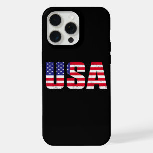 Coque iPhone 15 Pro Max Drapeau américain patriotique USA pour hommes femm