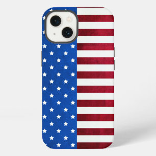 Etui iPhone 13 Drapeau américain Stars and Stripes par Shirley Ta