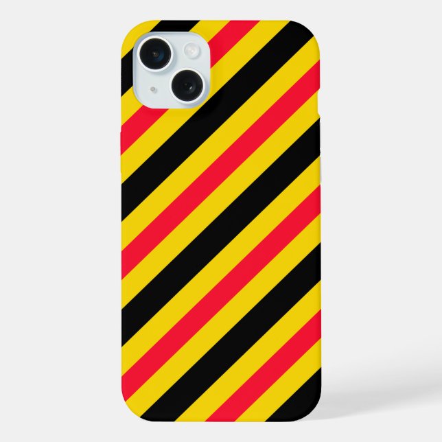 Coque iPhone Drapeau belge motif (Verso)