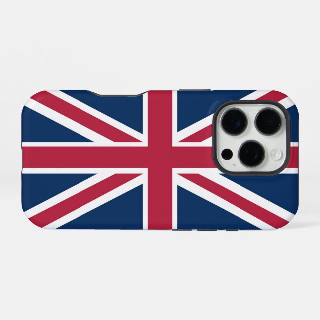 Coque iPhone Drapeau britannique (Verso Horizontal)