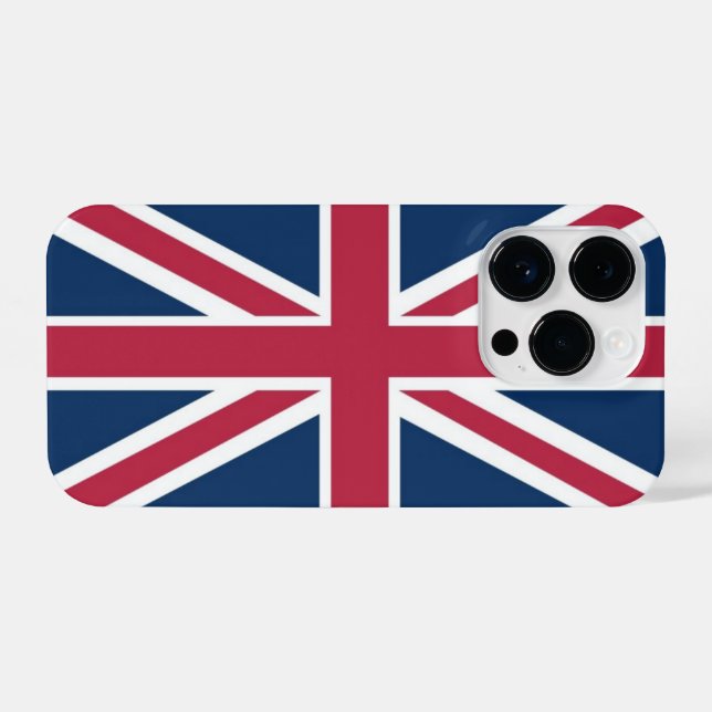Coque iPhone Drapeau britannique (Verso Horizontal)