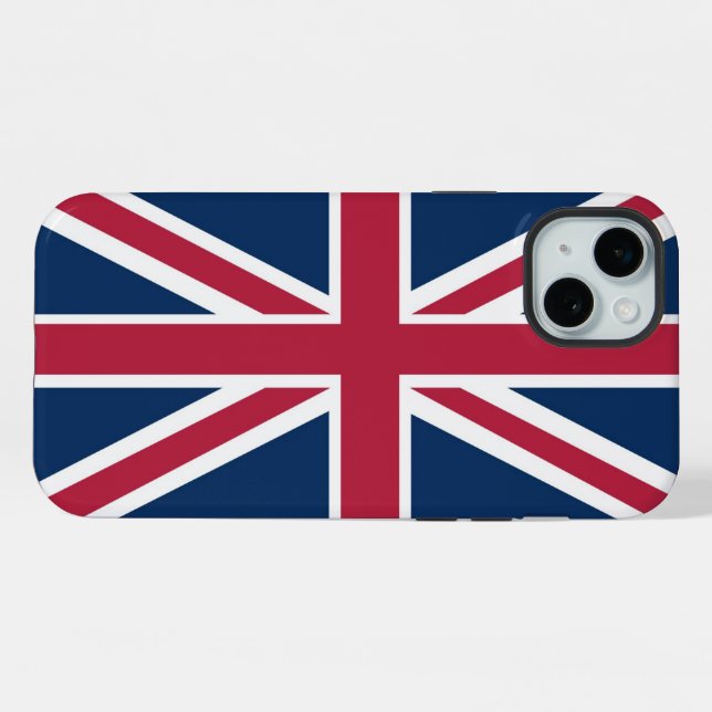 Coque iPhone Drapeau britannique (Verso Horizontal)