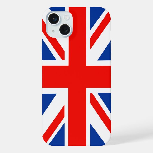 Coque iPhone Drapeau britannique (Union Jack) (Verso)