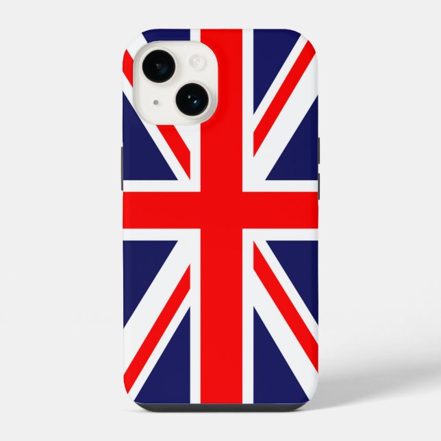 Coque iPhone Drapeau britannique/Union Jack (Verso)