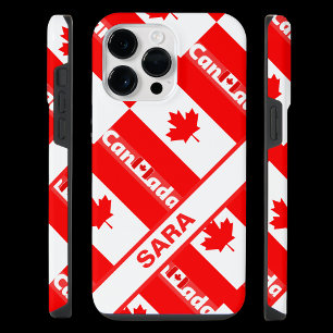 Coque Pour Pour iPhone 14 Pro Max Drapeau canadien patriotique personnalisé