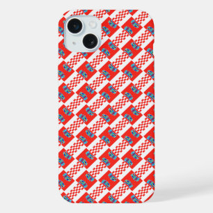 Coque iPhone 15 Plus Drapeau croate motif