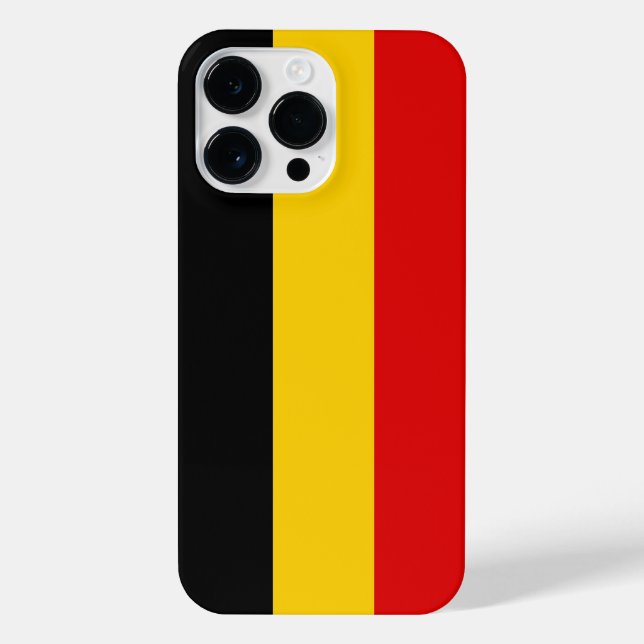 Coque iPhone Drapeau de Belgique (Verso)