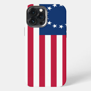 Etui iPhone 13 Pro Max drapeau de Betsy Ross