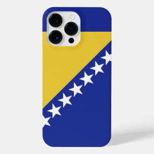 Coque Pour Pour iPhone 14 Pro Max Drapeau de Bosnie-Herzégovine