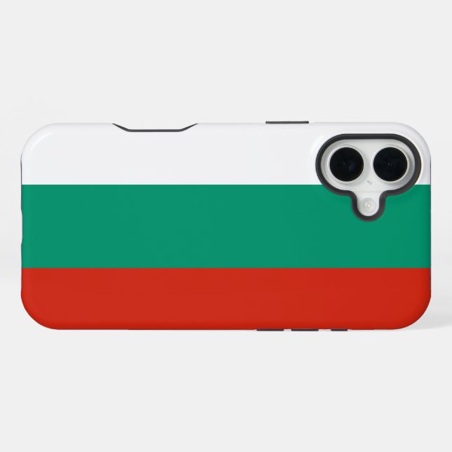 Coque iPhone Drapeau de Bulgarie (Verso Horizontal)