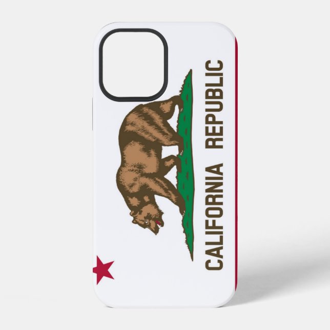 Coque iPhone drapeau de Californie (Verso)