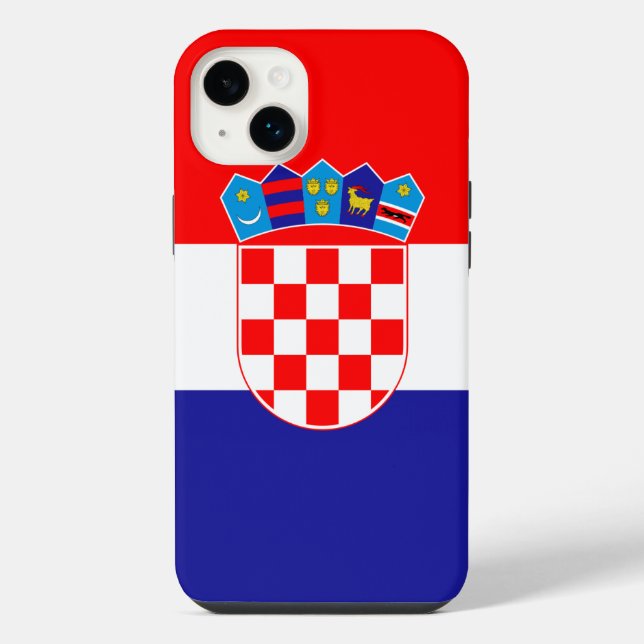 Coque iPhone Drapeau de Croatie (Verso)