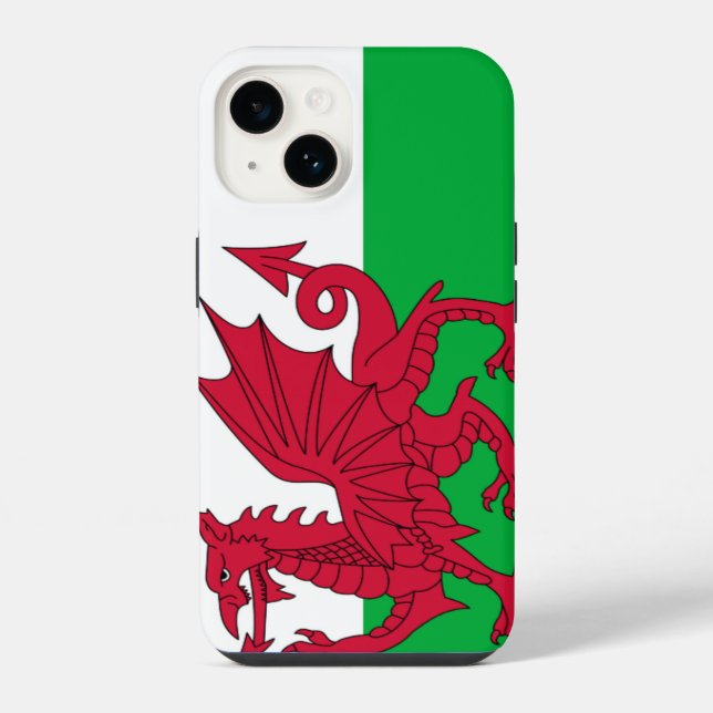 Coque iPhone Drapeau de dragon gallois (Verso)