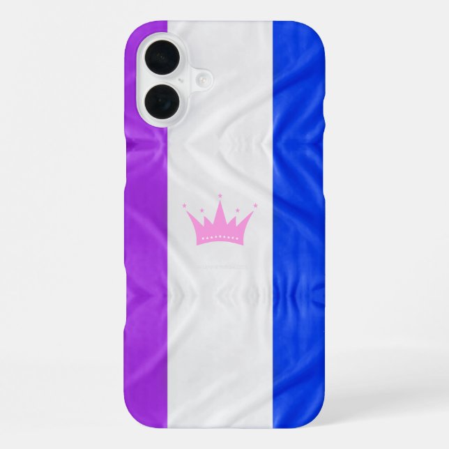 Coque iPhone Drapeau de fierté de la culture drag de SlipperyJo (Verso)