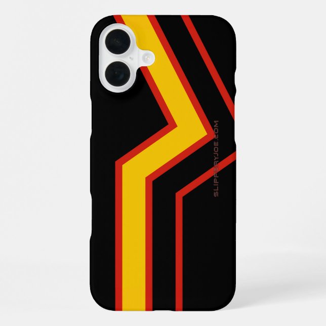 Coque iPhone Drapeau de fierté en caoutchouc de SlipperyJoe flè (Verso)