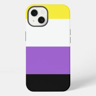 Etui iPhone 13 Drapeau de fierté non binaire