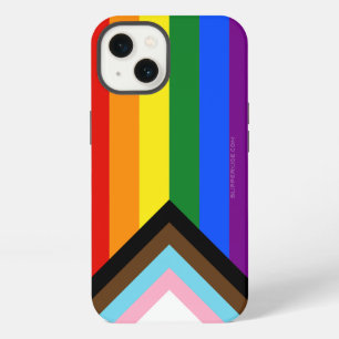 Etui iPhone 13 Drapeau de fierté Progress Pride de SlipperyJoe si