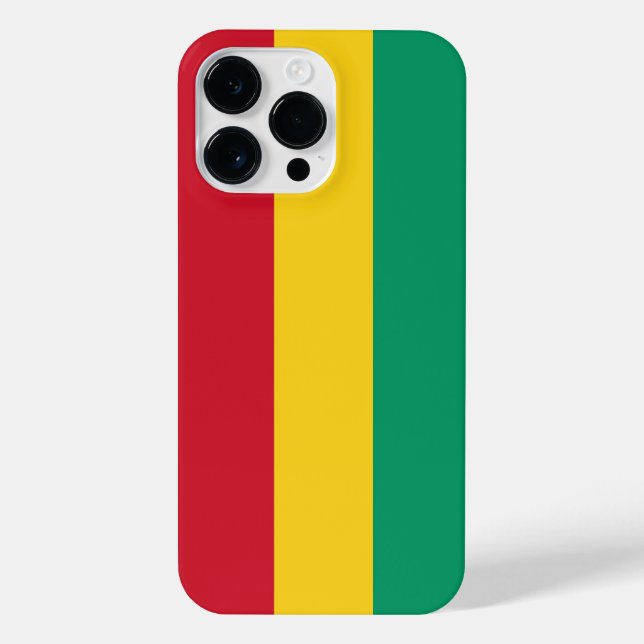 Coque iPhone Drapeau de Guinée (Verso)