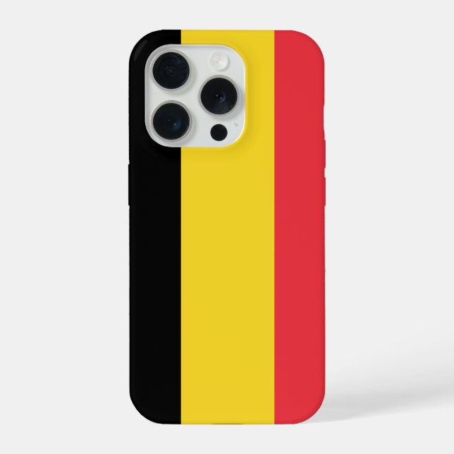 Coque iPhone Drapeau de la Belgique (Verso)