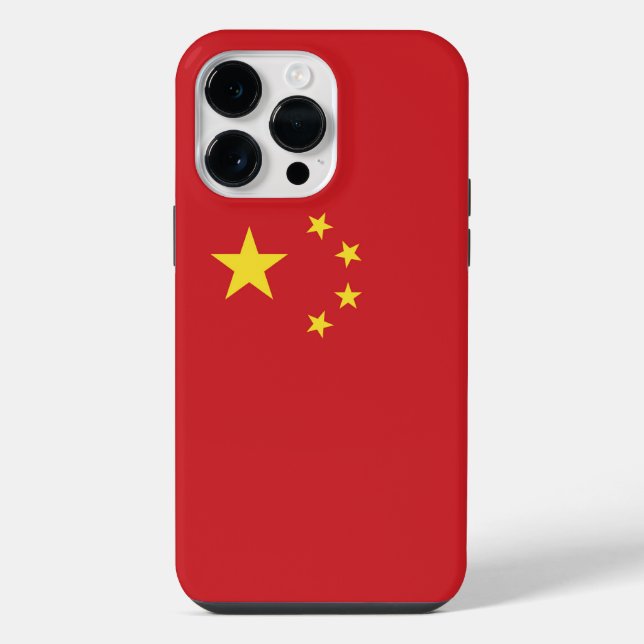 Coque iPhone Drapeau de la Chine (Verso)