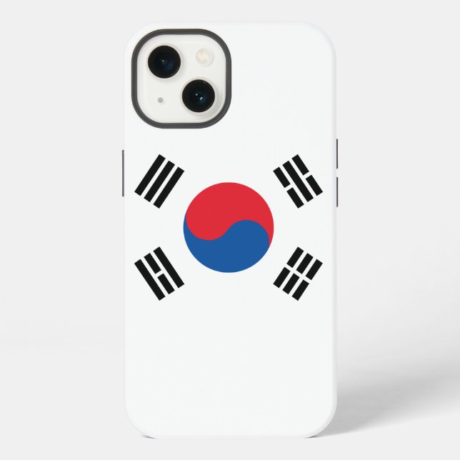 Coque iPhone Drapeau de la Corée du Sud (Verso)