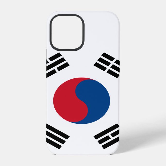 Coque iPhone Drapeau de la Corée du Sud (Verso)