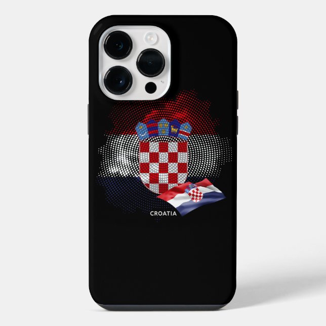 Coque iPhone Drapeau de la Croatie (Verso)