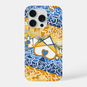 Coque iPhone 15 Pro Drapeau de la fierté Aroace Sun and Sea avec des g