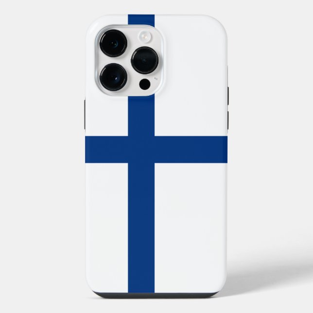 Coque iPhone Drapeau de la Finlande (Verso)