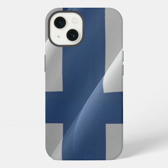 Coque iPhone Drapeau de la Finlande - (Verso)
