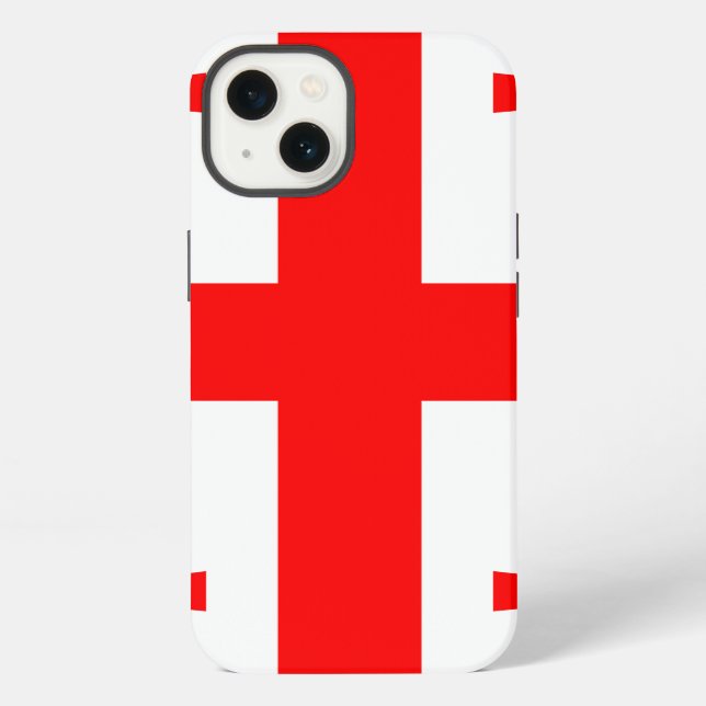 Coque iPhone Drapeau de la Géorgie (Verso)