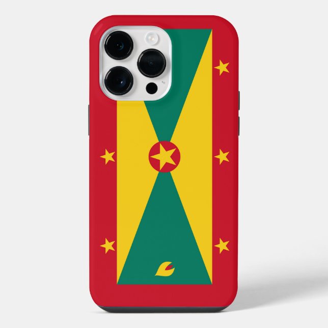 Coque iPhone Drapeau de la Grenade (Verso)