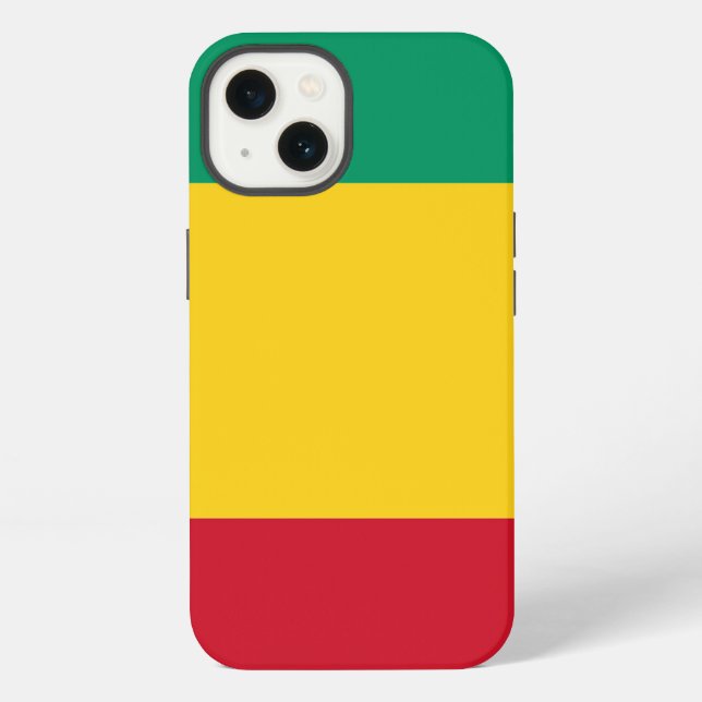 Coque iPhone Drapeau de la Guinée (Verso)
