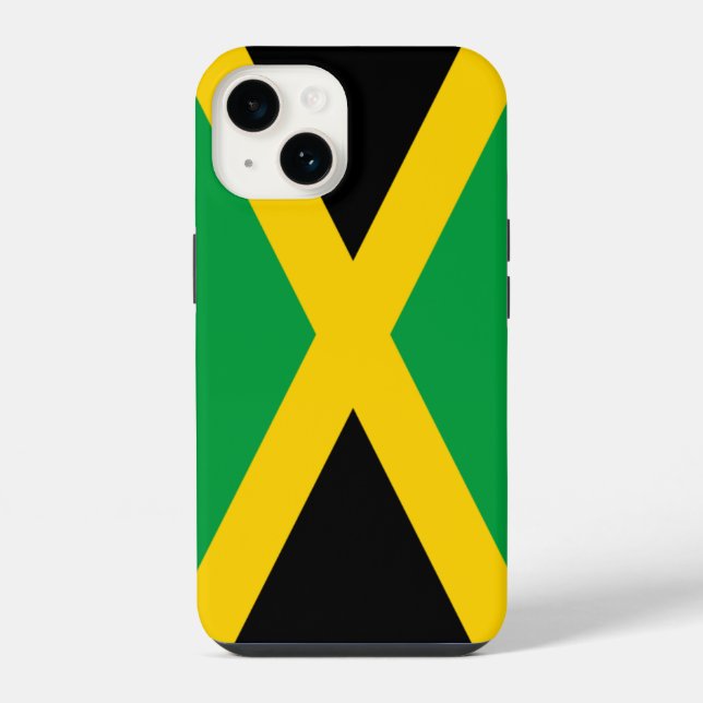 Coque iPhone Drapeau de la Jamaïque (Verso)