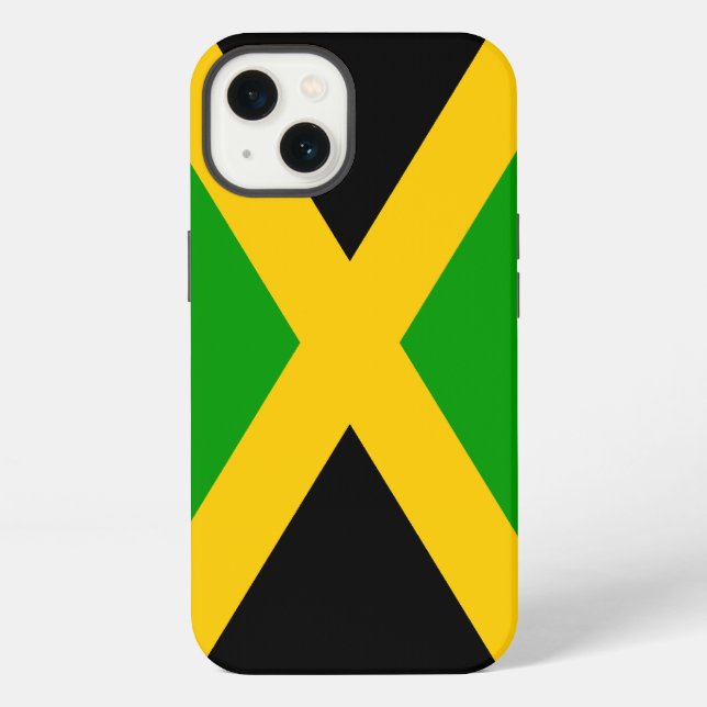 Coque iPhone Drapeau de la Jamaïque (Verso)