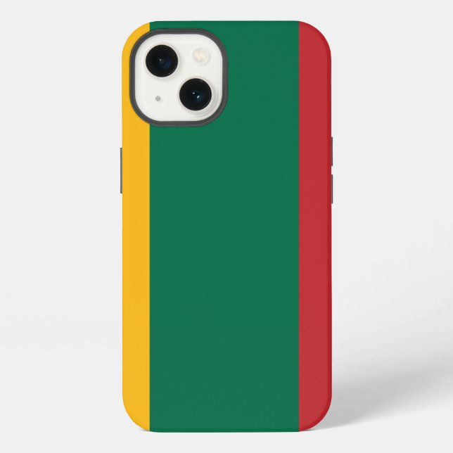 Coque iPhone Drapeau de la Lituanie (Verso)