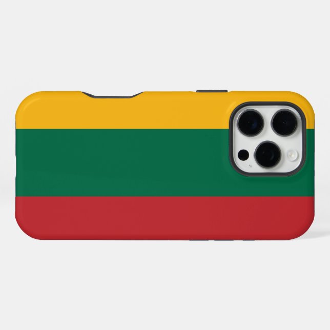 Coque iPhone Drapeau de la Lituanie (Verso Horizontal)