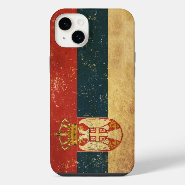 Coque iPhone Drapeau de la Serbie (Verso)