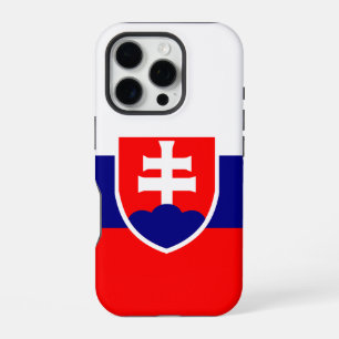 Coque iPhone 16 Pro Drapeau de la Slovaquie