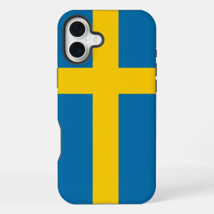 Coque iPhone 16 Plus Drapeau de la Suède