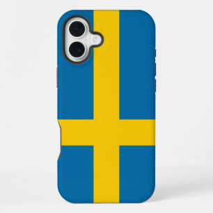 Coque iPhone 16 Plus Drapeau de la Suède