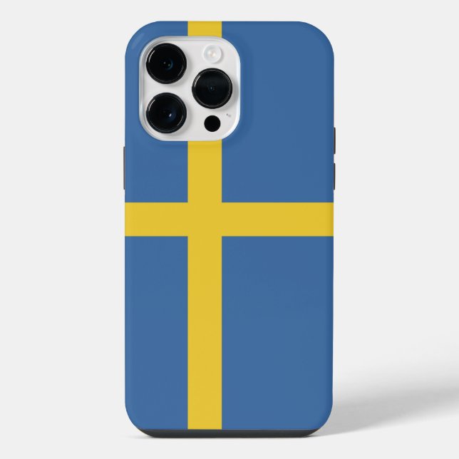 Coque iPhone Drapeau de la Suède (Verso)