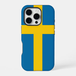 Coque iPhone 16 Pro Drapeau de la Suède