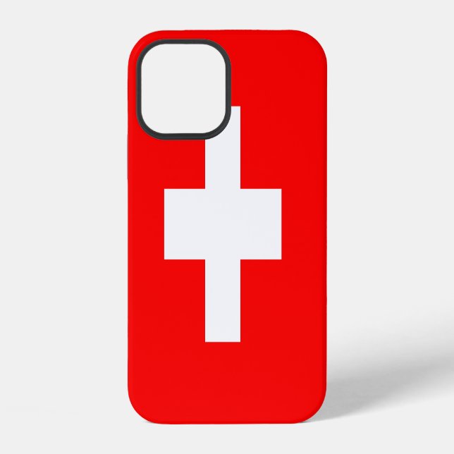 Coque iPhone Drapeau de la Suisse (Verso)
