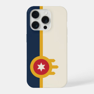 Coque iPhone 15 Pro Drapeau de la ville de Tulsa, Oklahoma