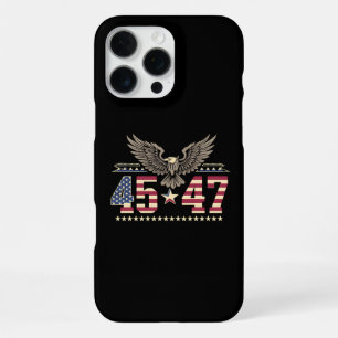 Coque iPhone 16 Pro Max Drapeau de l'aigle américain américain vintage Tru