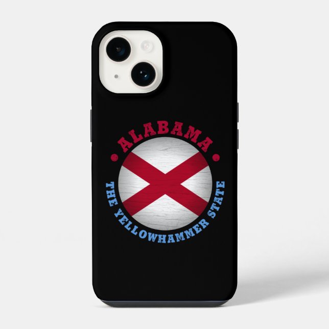 Coque iPhone Drapeau de l'Alabama (Verso)