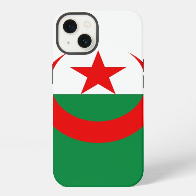 Coque iPhone Drapeau de l'Algérie (Verso)