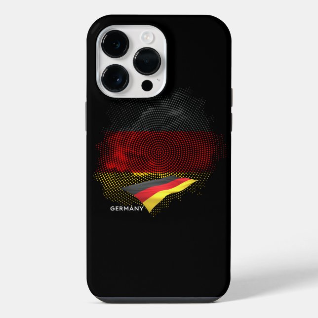 Coque iPhone Drapeau de l'Allemagne (Verso)
