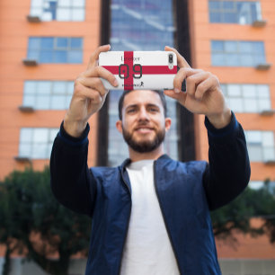 Coque iPhone 15 Pro Drapeau de l'Angleterre Football Fierté Nom Numéro